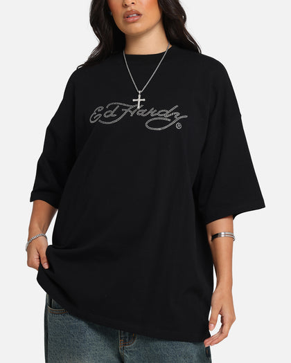 Ed Hardy Rhinestone Dragon Vintage T-Shirt Vintage Wash