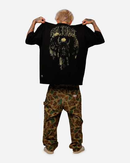 Saint Morta Baptista Mock Neck T-Shirt Black