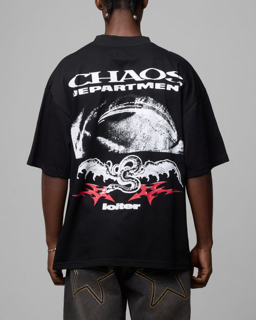 Loiter Chaos Department T-Shirt Black
