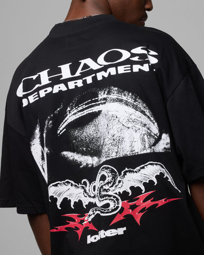 Loiter Chaos Department T-Shirt Black