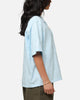 Carre Posy Button Up Shirt Light Blue/White