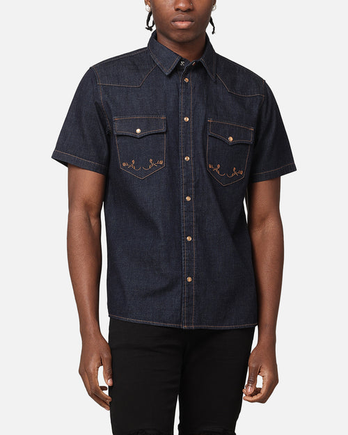 Saint Morta Rodeo Denim Shirt Dark Indigo
