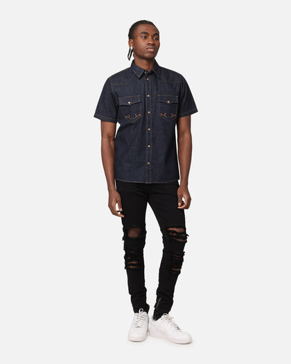 Saint Morta Rodeo Denim Shirt Dark Indigo