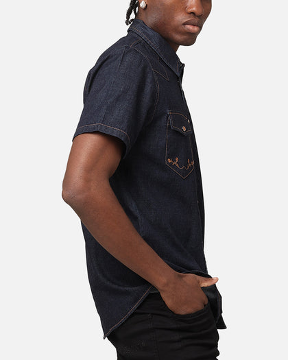 Saint Morta Rodeo Denim Shirt Dark Indigo