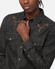 Saint Morta Rodeo Long Sleeve Denim Shirt Black