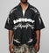 Loiter Cyber Zip Up Short Sleeve Shirt Black
