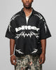 Loiter Cyber Zip Up Short Sleeve Shirt Black