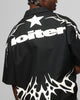 Loiter Cyber Zip Up Short Sleeve Shirt Black