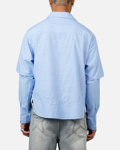 MNML Chambray Double Layer Shirt Blue
