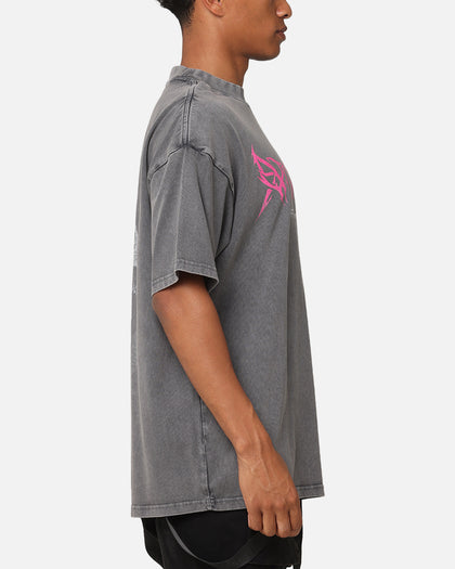 The Anti Order GHXST Mock Neck T-Shirt Washed Charcoal