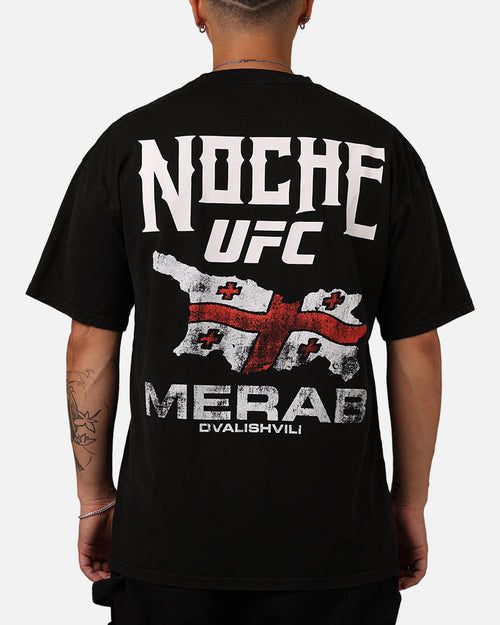 UFC By Culture Kings Merab Dvalishvili Noche T-Shirt Black Acidwash