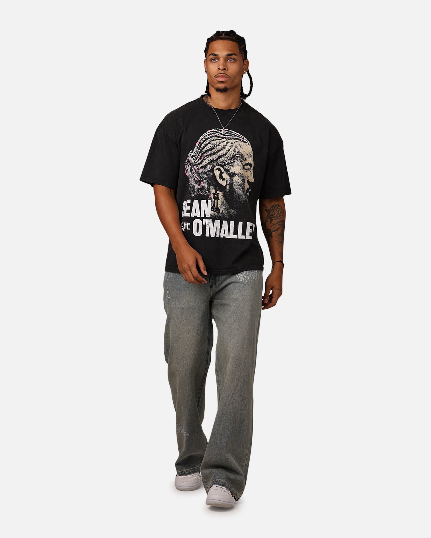 UFC By Culture Kings Suga Sean O'Malley Noche T-Shirt Black Acidwash
