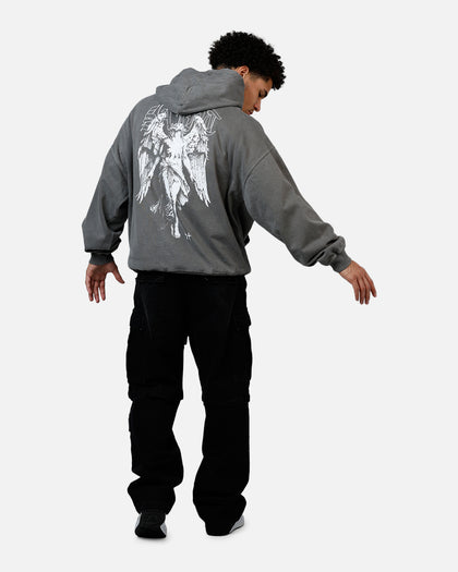 Saint Morta Lucian Premium Hoodie Washed Charcoal