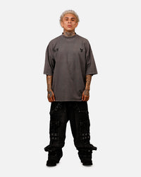 The Anti Order Oni Mockneck T-Shirt Washed Charcoal