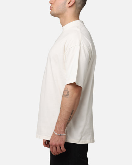 Saint Morta Pray For Me Mock Neck T-Shirt Off White