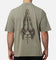 Saint Morta Pray For Me Mock Neck T-Shirt Vintage Khaki