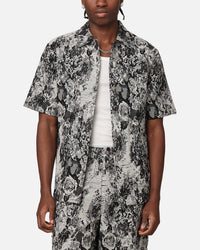 XXIII Denim Jacquard Button Up Shirt Black Denim