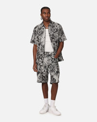 XXIII Denim Jacquard Button Up Shirt Black Denim