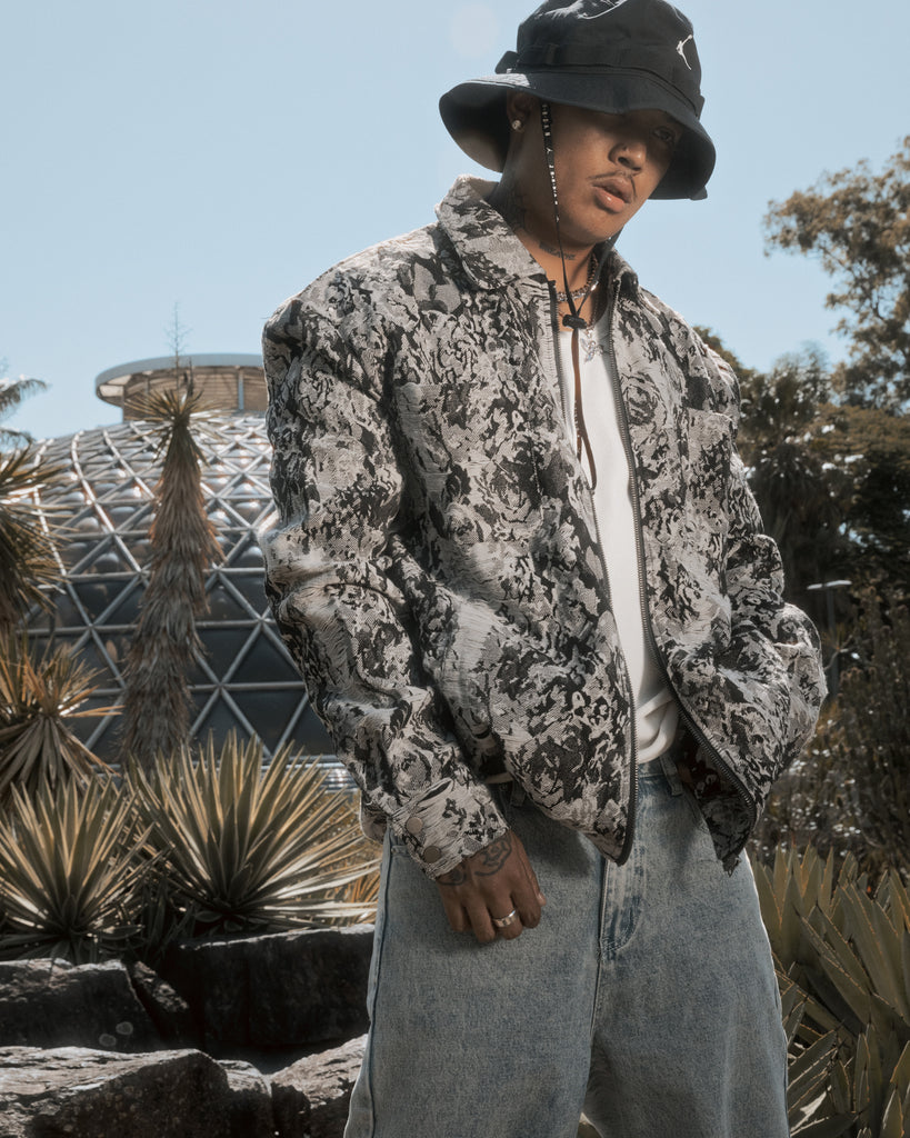 XXIII Denim Jacquard Jacket Black Denim Culture Kings