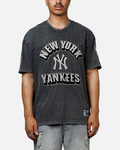 Pro Standard New York Yankees Raffia T-Shirt Black Acidwash