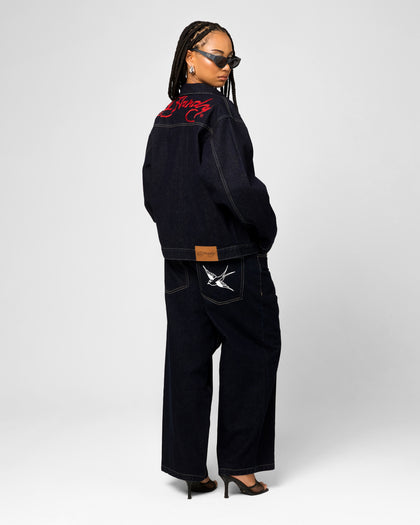 Ed Hardy Coach Denim Jacket Raw Indigo