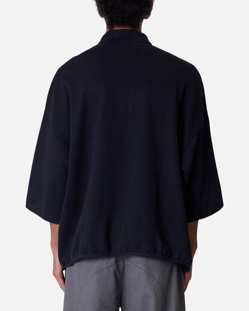 MNML Oversized Knit Polo Shirt Black