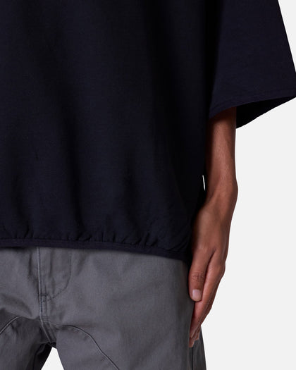 MNML Oversized Knit Polo Shirt Black