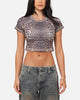 XXIII Women's Boiler Room Crop T-Shirt Leopard