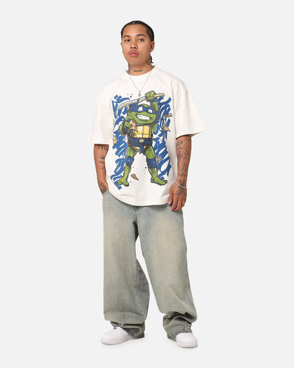 Goat Crew X Teenage Mutant Ninja Turtles Leonardo X Sofles Vintage T-Shirt Off White