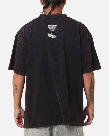 Goat Crew X Teenage Mutant Ninja Turtles Michelangelo X Sofles Vintage T-Shirt Black Acidwash
