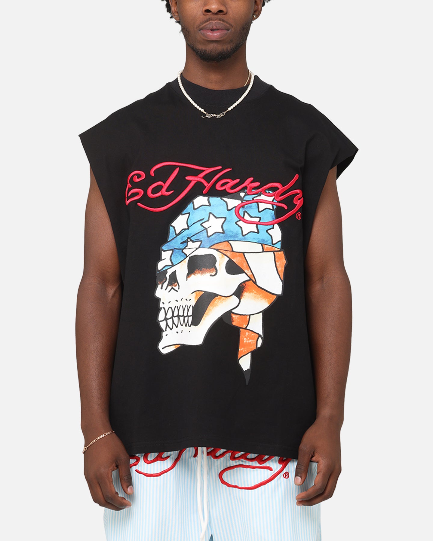 Ed Hardy tシャツ⭐︎ Ed Hardy X Rhinestone Tiger “BLING” Mens Size S T-Shirt Tee Black