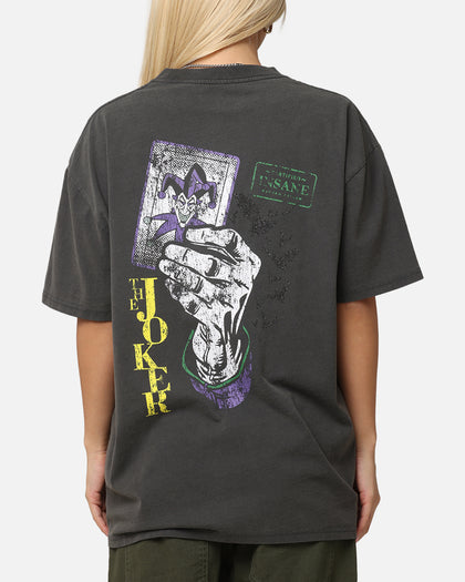 American Thrift X DC Batman The Joker Harley Hoax Heavy T-Shirt Black Wash