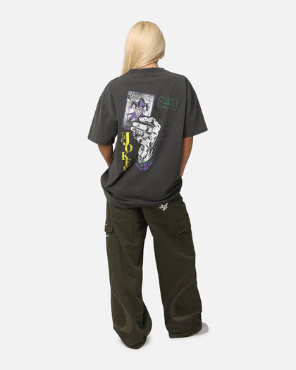 American Thrift X DC Batman The Joker Harley Hoax Heavy T-Shirt Black Wash