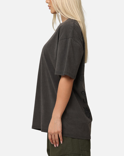 American Thrift X DC Batman The Joker Joker Logos Heavy T-Shirt Black Wash