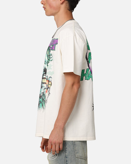 American Thrift X DC Batman The Joker Rings Heavy T-Shirt Off White