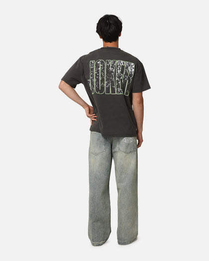 American Thrift X DC Batman The Joker Smile Heavy T-Shirt Black Wash