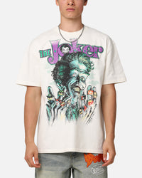 73Studio X DC Batman The Joker Rings Heavyweight T-Shirt Off White