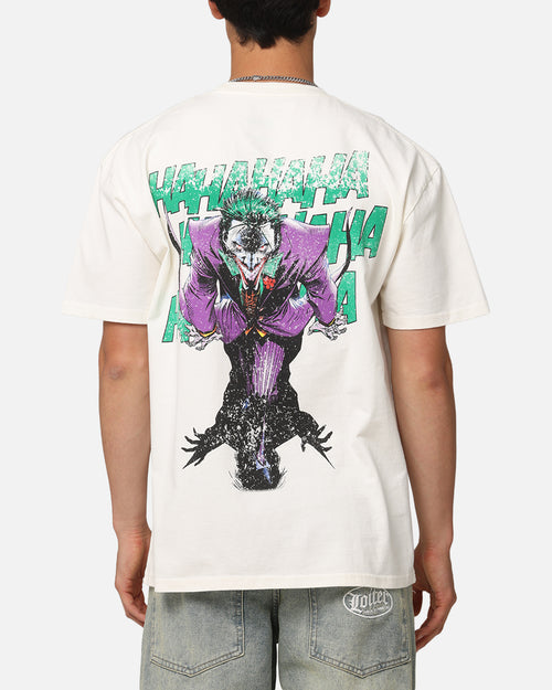 73Studio X DC Batman The Joker Rings Heavyweight T-Shirt Off White