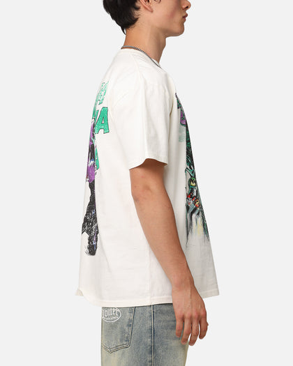 73Studio X DC Batman The Joker Rings Heavyweight T-Shirt Off White