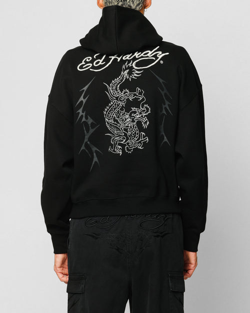 Ed Hardy Electric Hoodie Black