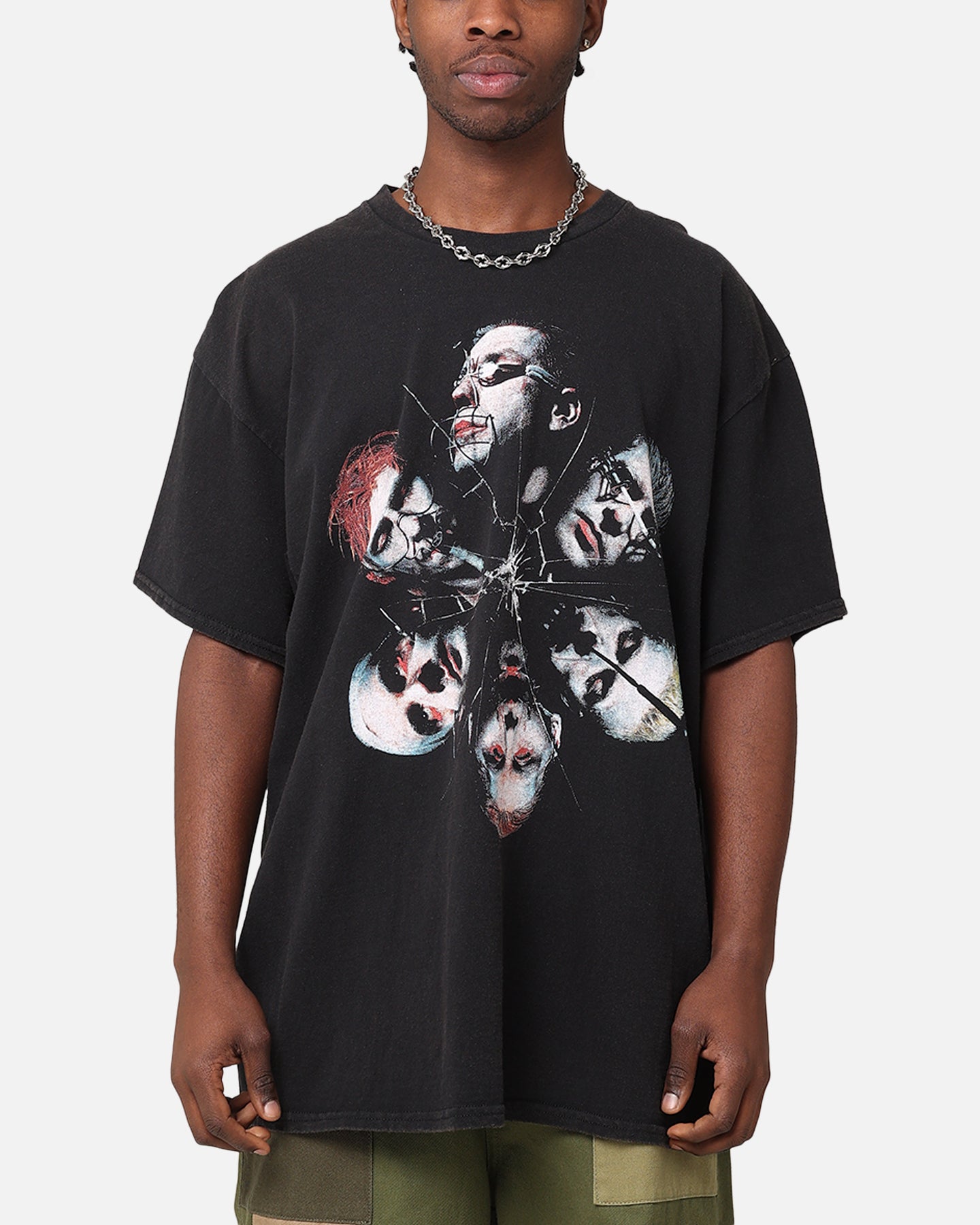 Rammstein Cracked Glass Vintage T-Shirt Black Vintage | Culture Kings