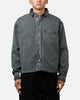 MNML Washed Denim Long Sleeve Button Up Shirt Washed Black
