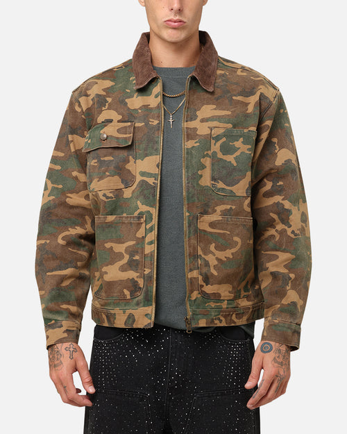 XXIII Camo Cargo Jacket Washed Green Camo