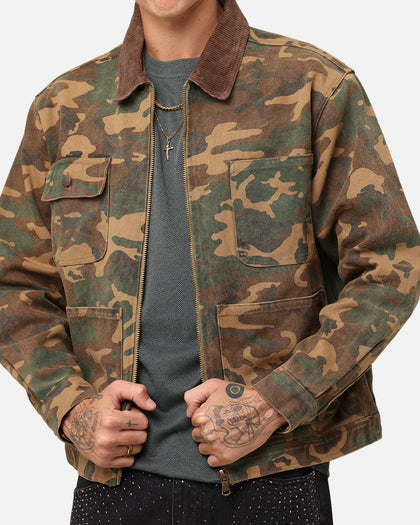 XXIII Camo Cargo Jacket Washed Green Camo