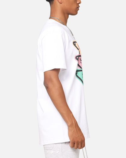 Secret Club Stacked Badge T-Shirt White