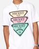 Secret Club Stacked Badge T-Shirt White