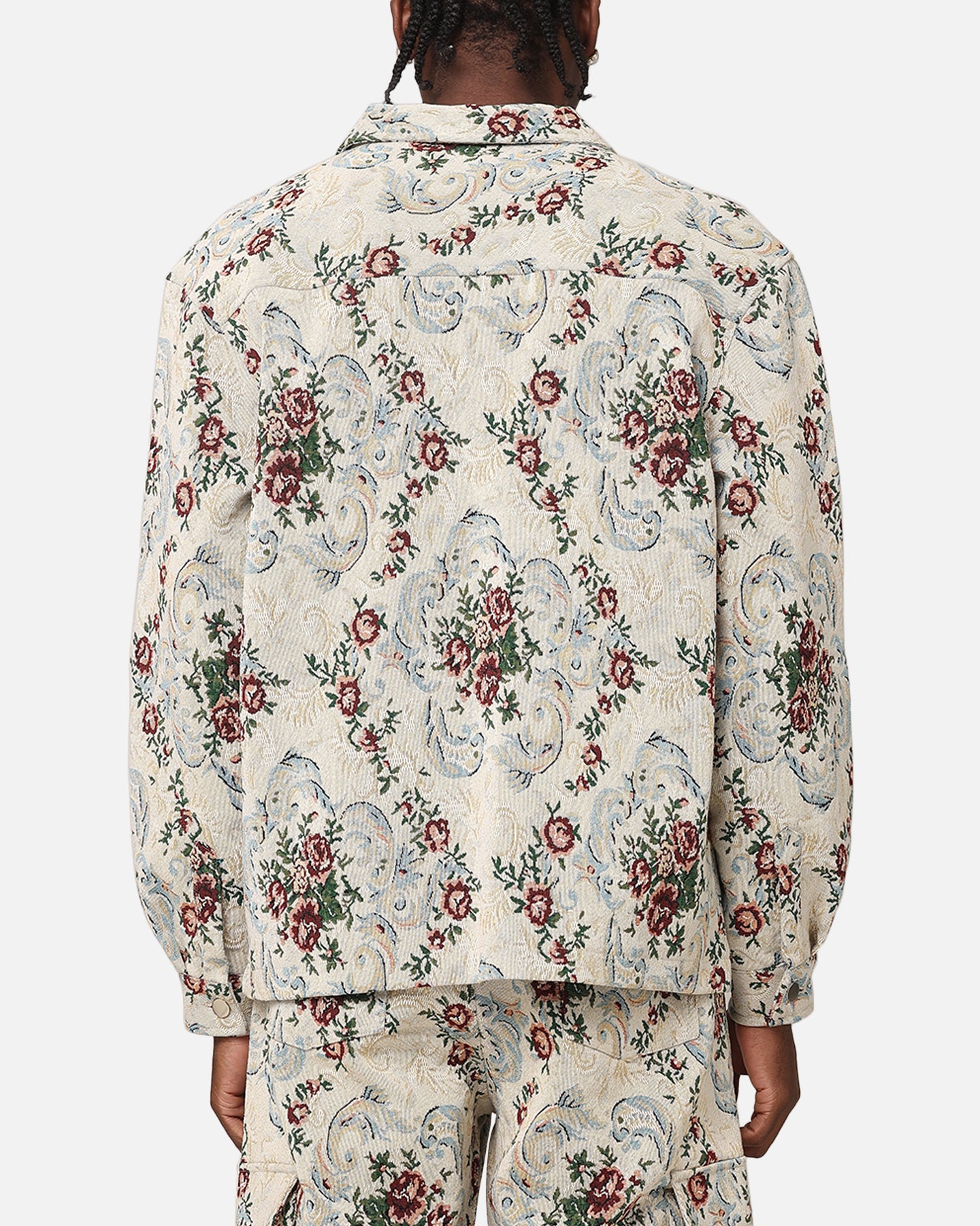 XXIII Floral Jacquard Jacket White Antique | Culture Kings