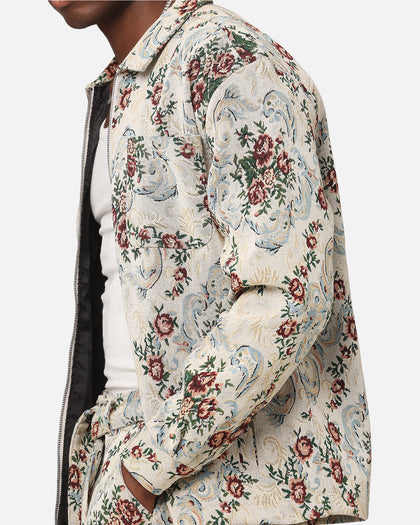 XXIII Floral Jacquard Jacket White Antique