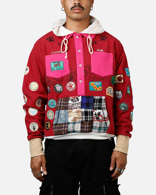 ABC Patch Hoodie Rose