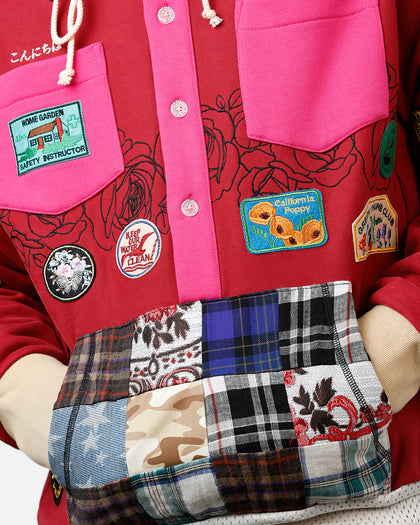 ABC Patch Hoodie Rose